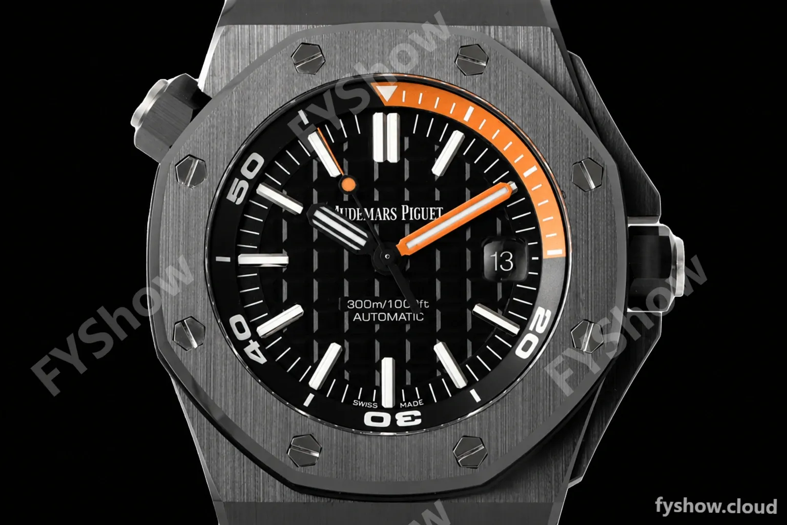 Audemars Piguet - Royal Oak Diver 15707CE Black CER/RU Black ZF A3120 - Image 7