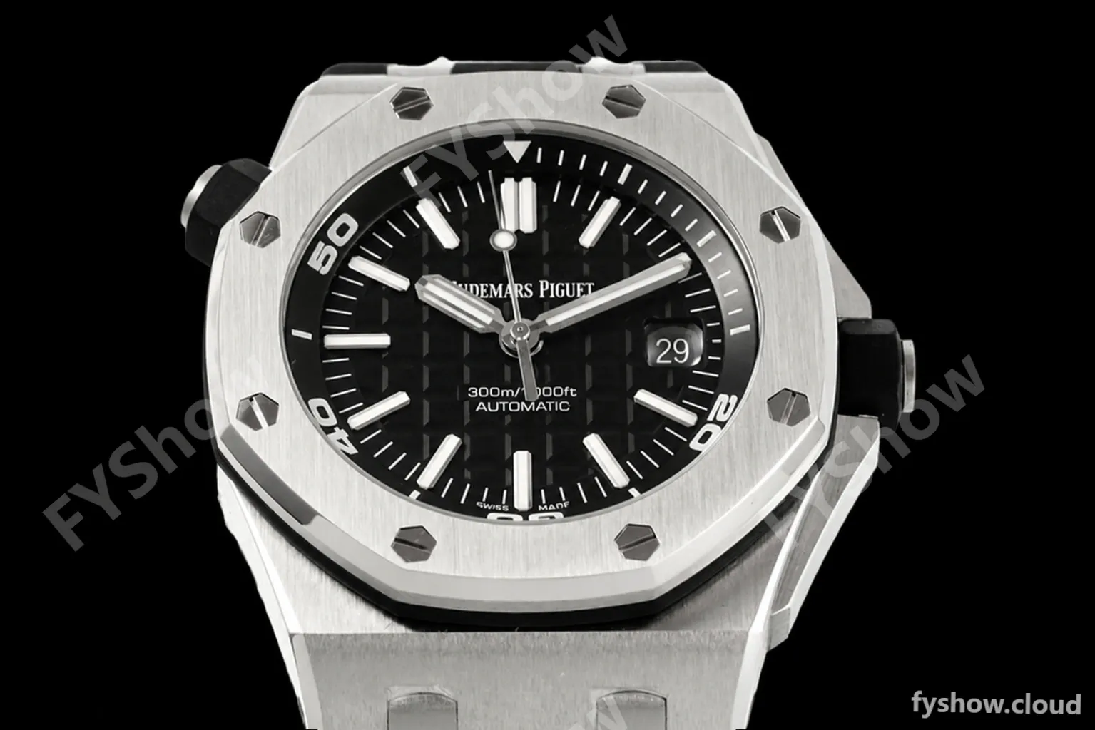 Audemars Piguet - Royal Oak Offshore Diver 15710ST Black SS/RU ZF V2 SA3120 - Image 2