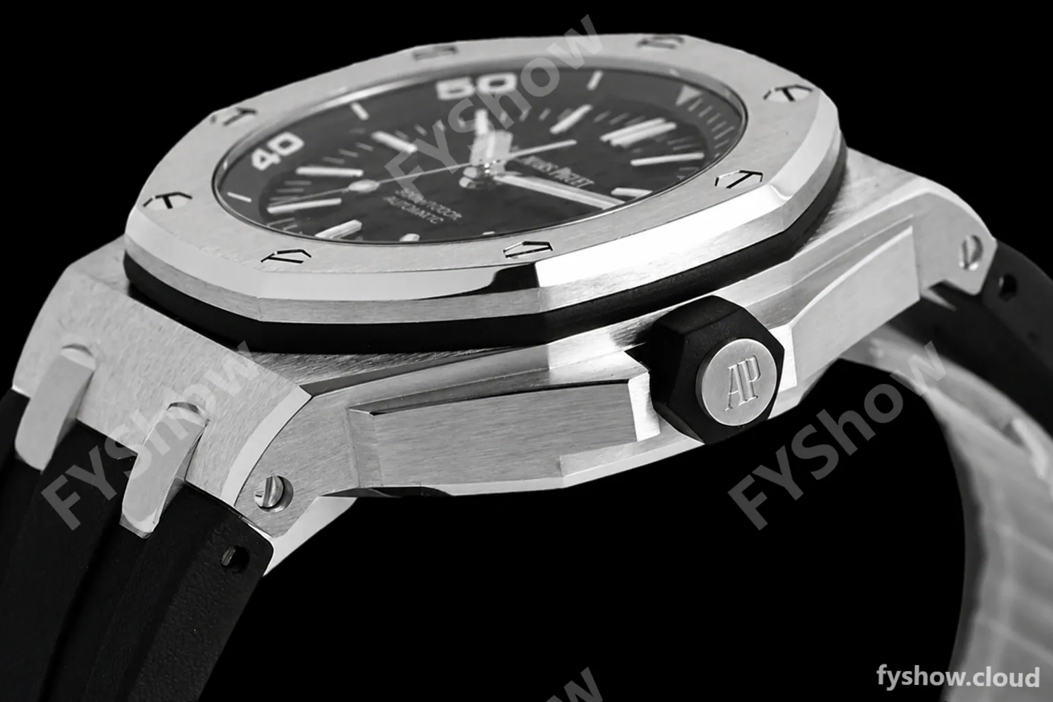 Audemars Piguet - Royal Oak Offshore Diver 15710ST Black SS/RU ZF V2 SA3120 - Image 5