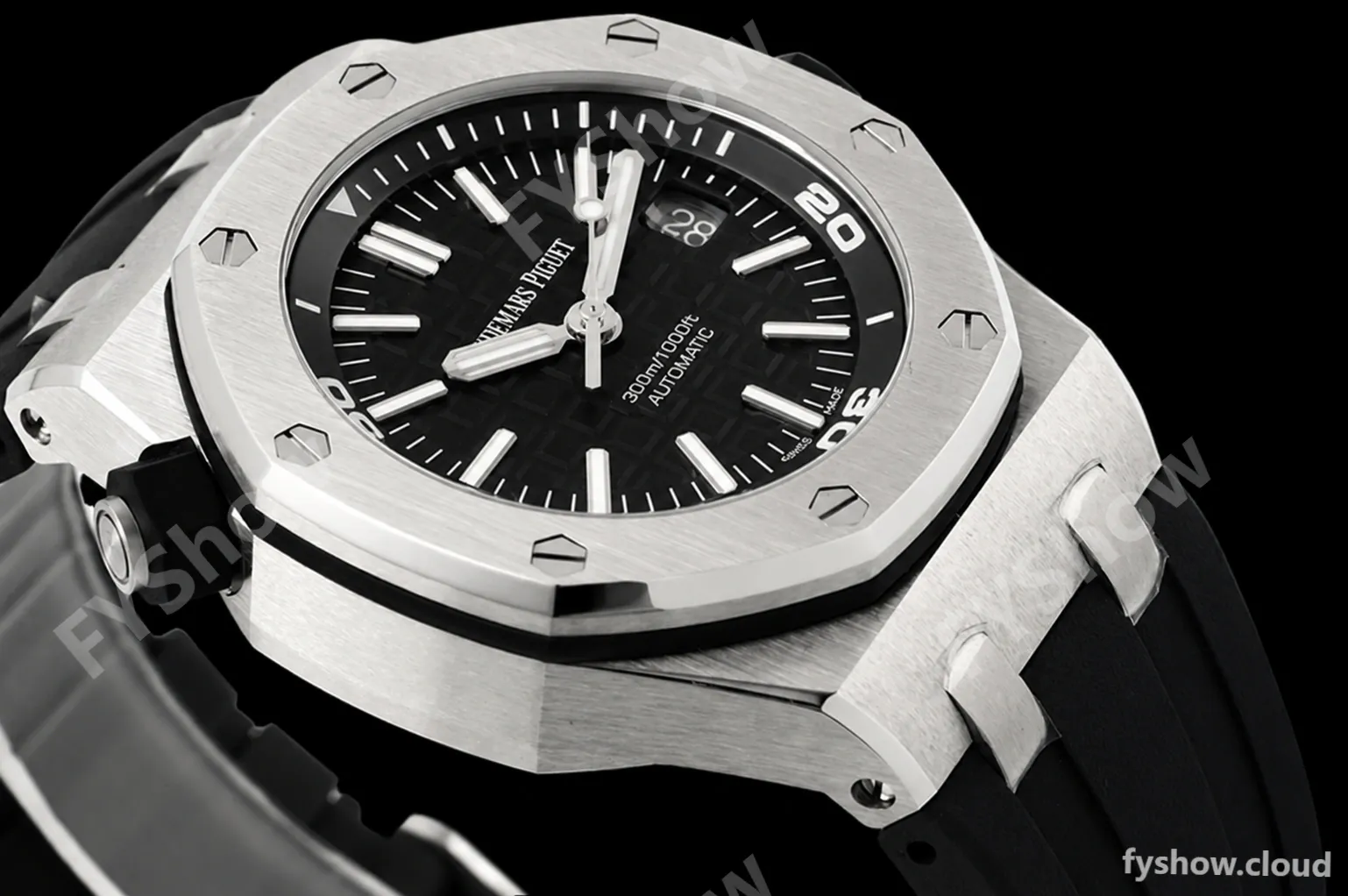 Audemars Piguet - Royal Oak Offshore Diver 15710ST Black SS/RU ZF V2 SA3120 - Image 6