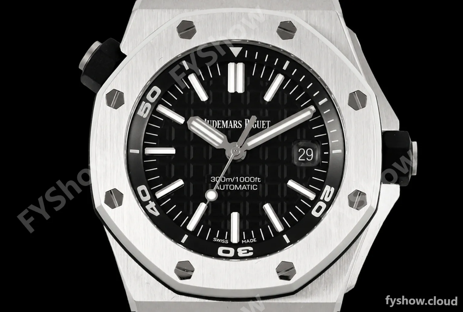 Audemars Piguet - Royal Oak Offshore Diver 15710ST Black SS/RU ZF V2 SA3120 - Image 7