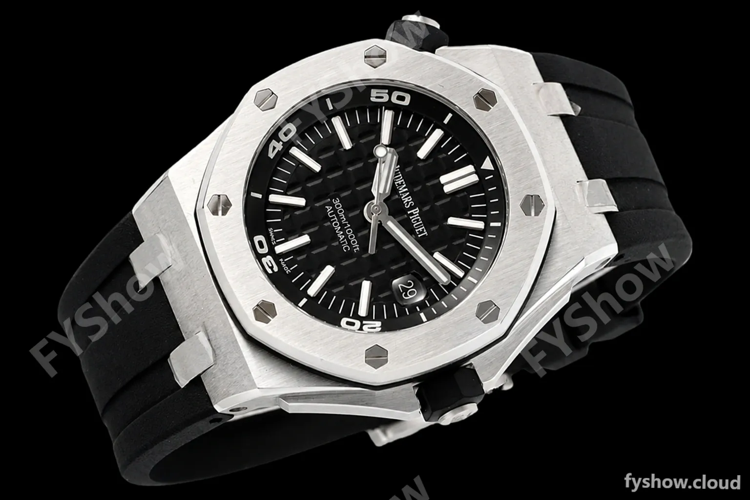 Audemars Piguet - Royal Oak Offshore Diver 15710ST Black SS/RU ZF V2 SA3120 - Image 8