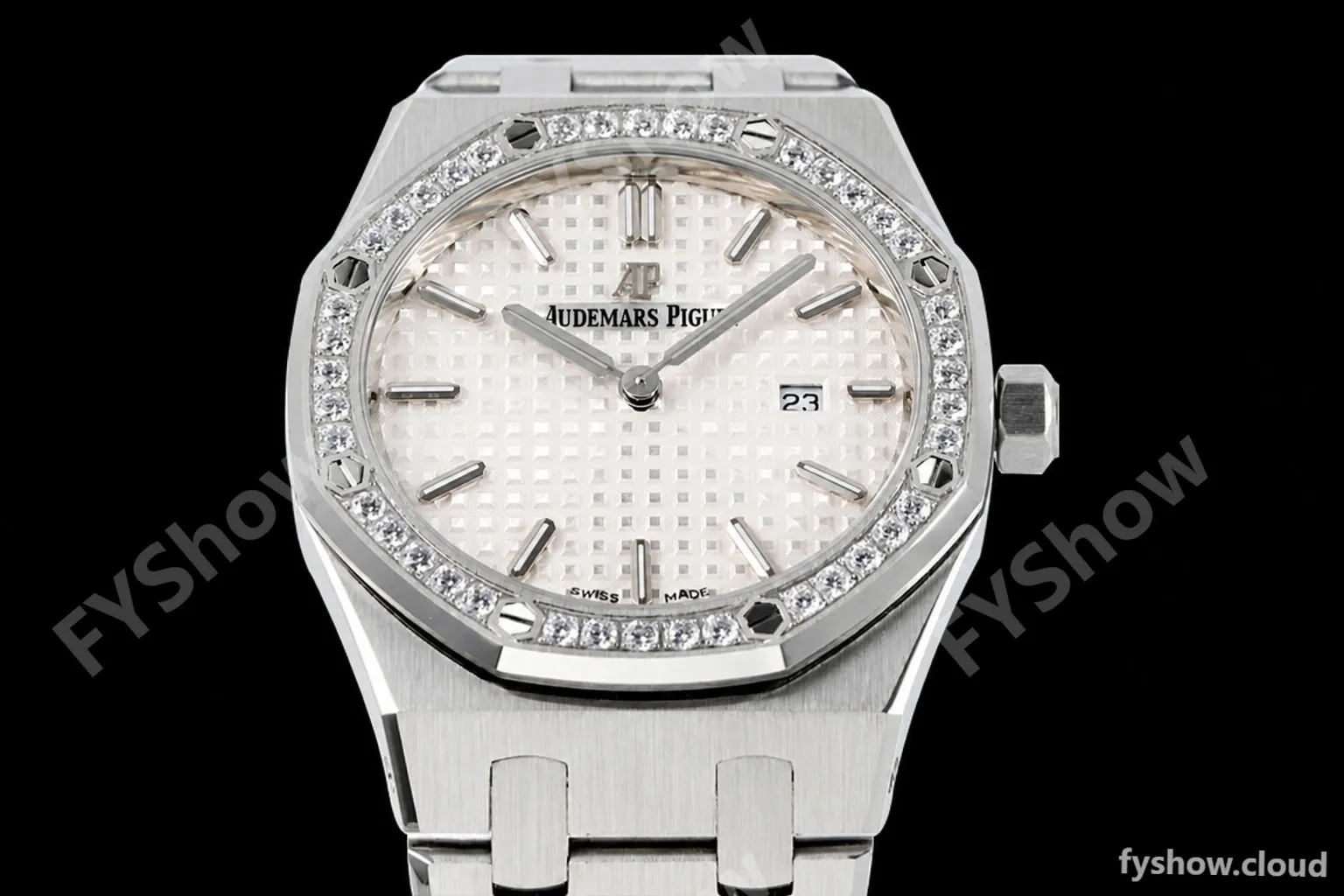 Audemars Piguet - Royal Oak Ladies 67651ST 33mm Dia SS/SS Wht/Stk ZF Swiss Qtz - Image 3