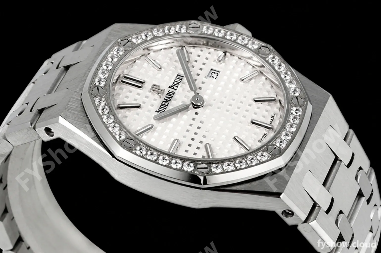 Audemars Piguet - Royal Oak Ladies 67651ST 33mm Dia SS/SS Wht/Stk ZF Swiss Qtz - Image 6