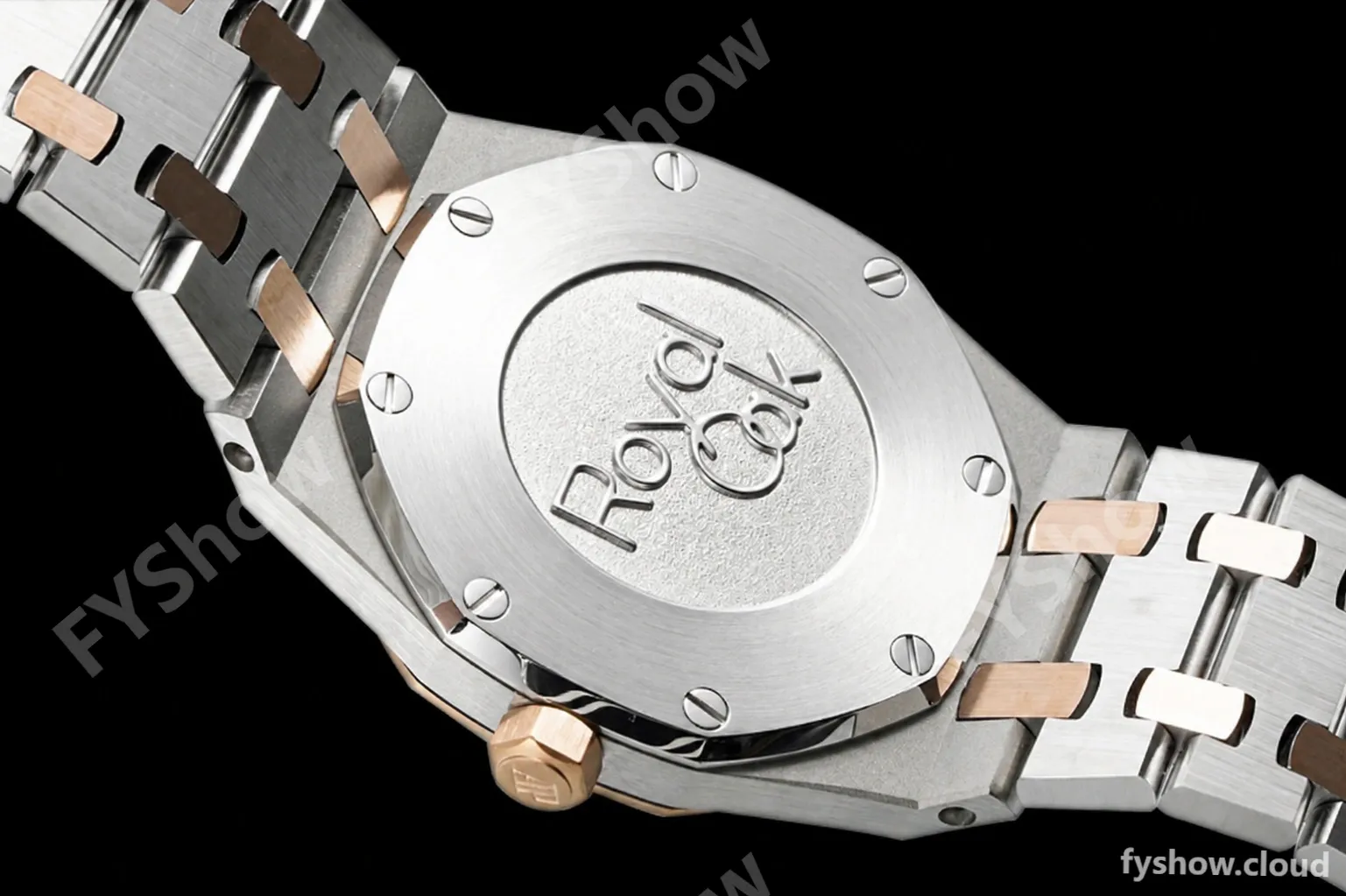Audemars Piguet - Royal Oak Ladies 67651SR 33mm Dia RG/SS Wht/Stk ZF Swiss Qtz - Image 8