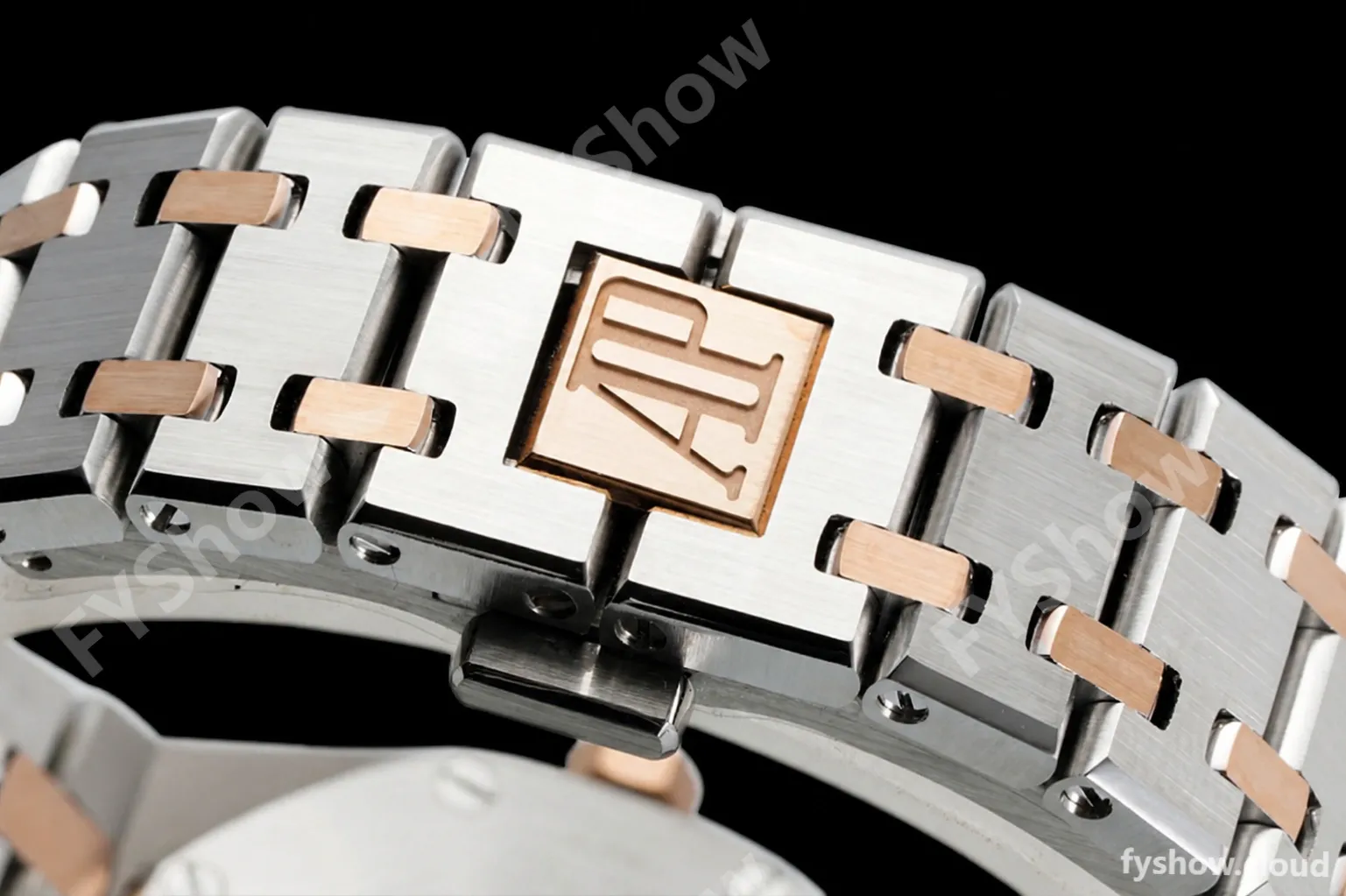 Audemars Piguet - Royal Oak Ladies 67651SR 33mm Dia RG/SS Wht/Stk ZF Swiss Qtz - Image 9