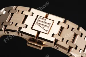 Audemars Piguet - Royal Oak Ladies 67650OR 33mm RG/RG Brn/Stk ZF Swiss Qtz