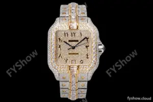 Cartier - Santos De Cartier Mens Automatic 40mm Diamond YG/SS Dia/Ara TWF A2824