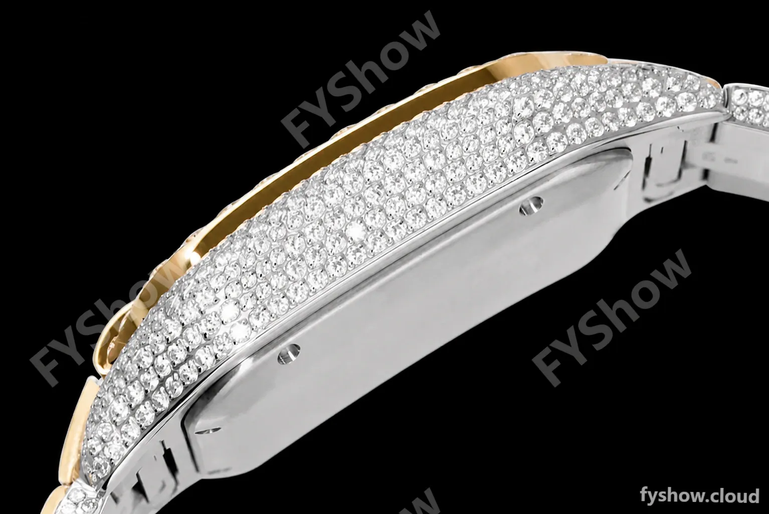 Cartier - Santos De Cartier Mens Automatic 40mm Diamond YG/SS Dia/Ara TWF A2824 - Image 9