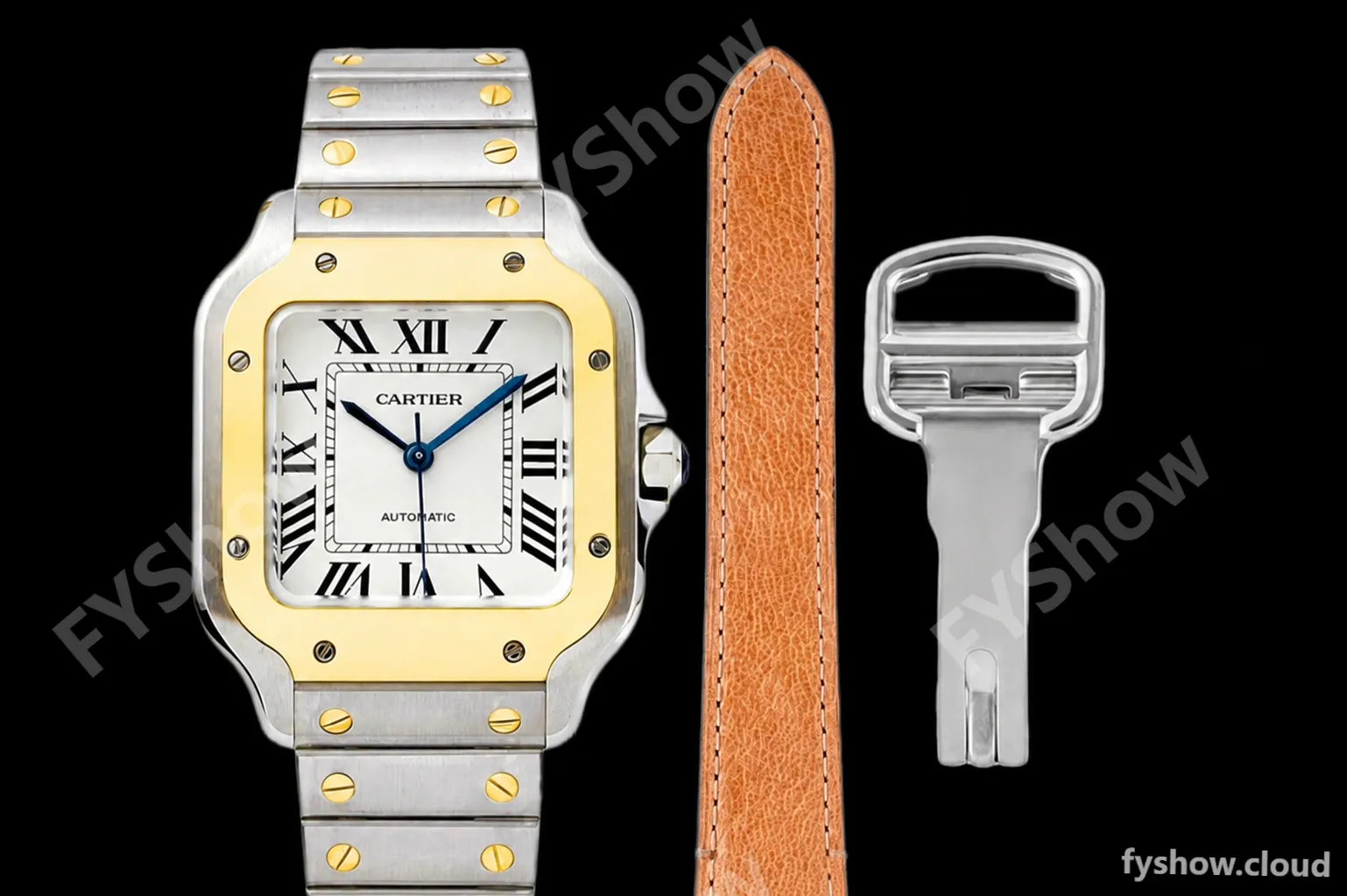 Cartier - Santos De Cartier 35mm Automatic YG/SS White BVF MY9039 - Image 2