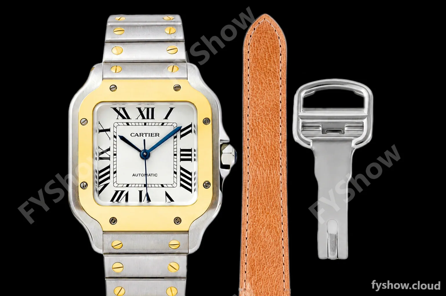Cartier - Santos De Cartier 35mm Automatic YG/SS White BVF MY9039