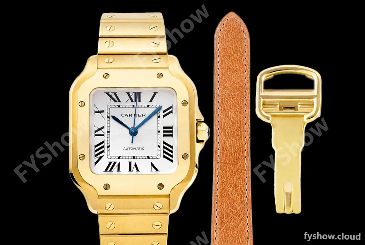 Cartier - Santos De Cartier 35mm Automatic YG/YG White BVF MY9039