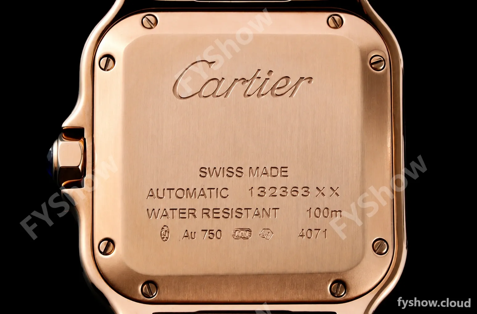 Cartier - Santos De Cartier 35mm Automatic Diams RG/RG White BVF MY9039 - Image 10