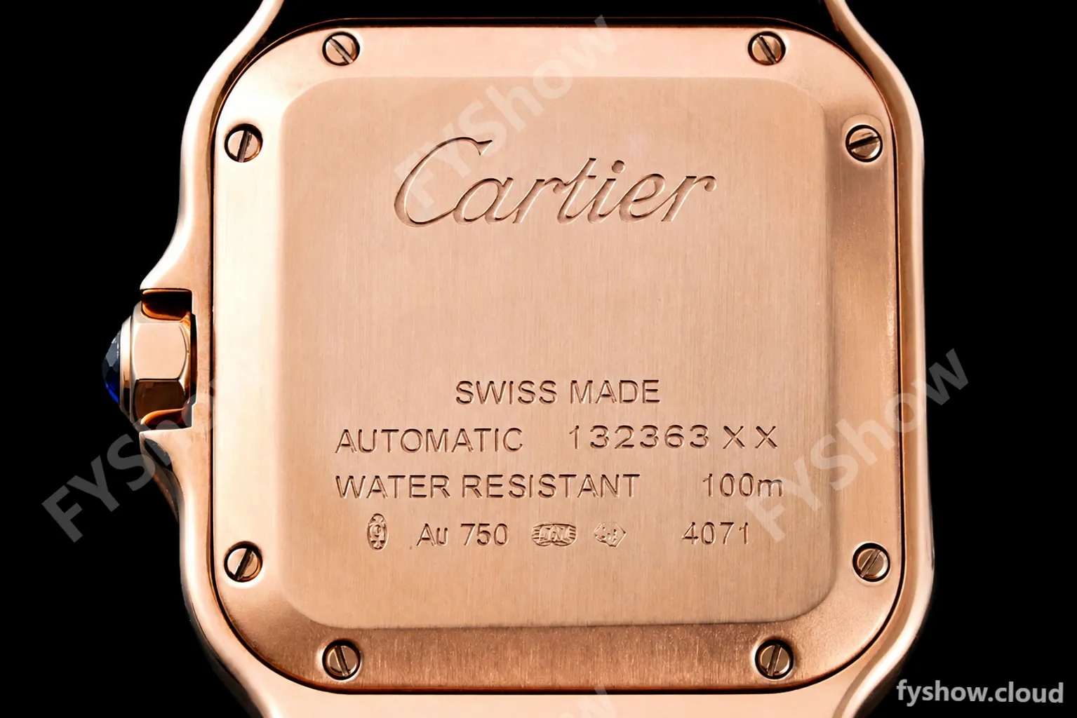 Cartier - Santos De Cartier 35mm Automatic Diams RG/RG White BVF MY9039 - Image 9