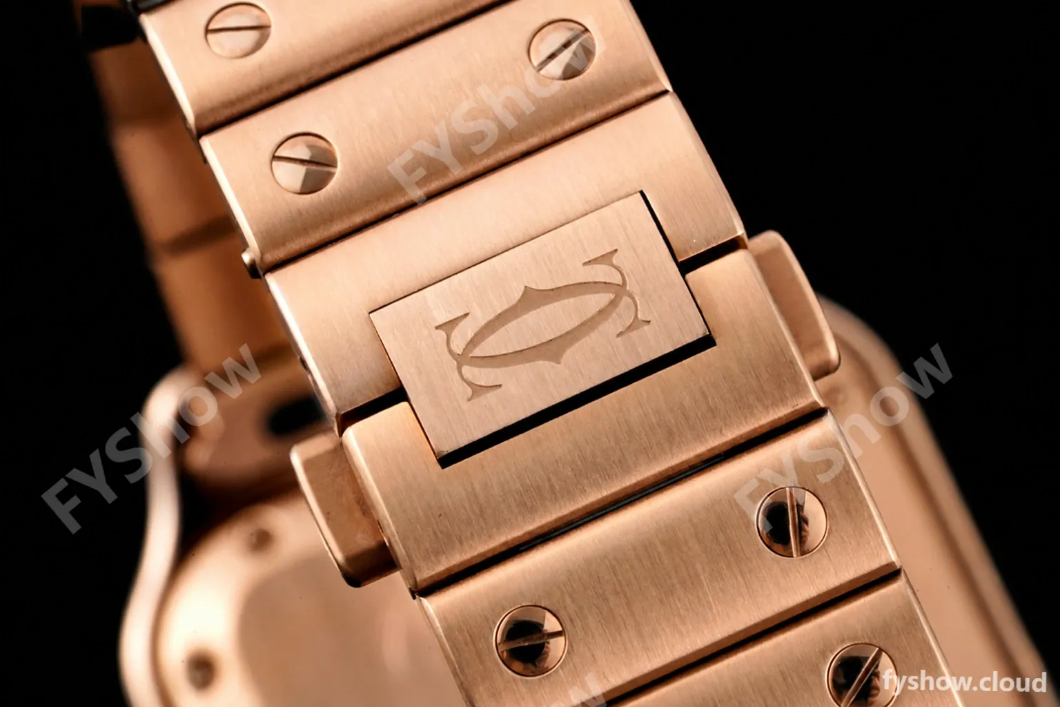 Cartier - Santos De Cartier 35mm Automatic Diams RG/RG White BVF MY9039 - Image 17