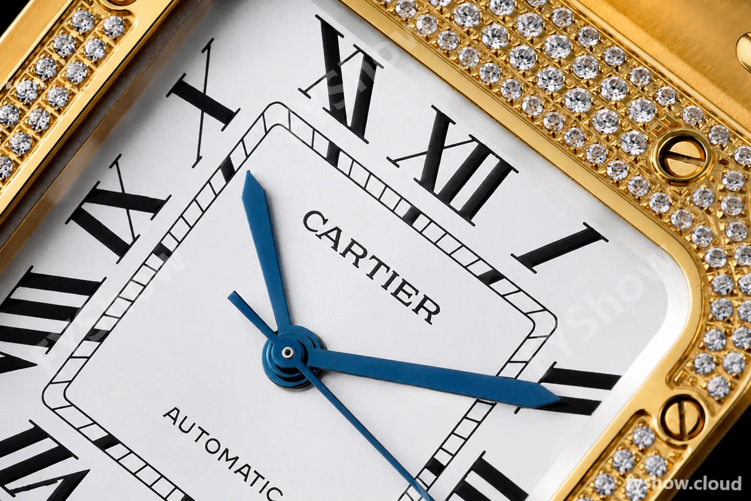 Cartier - Santos De Cartier 35mm Automatic Diams YG/YG White BVF MY9039 - Image 2