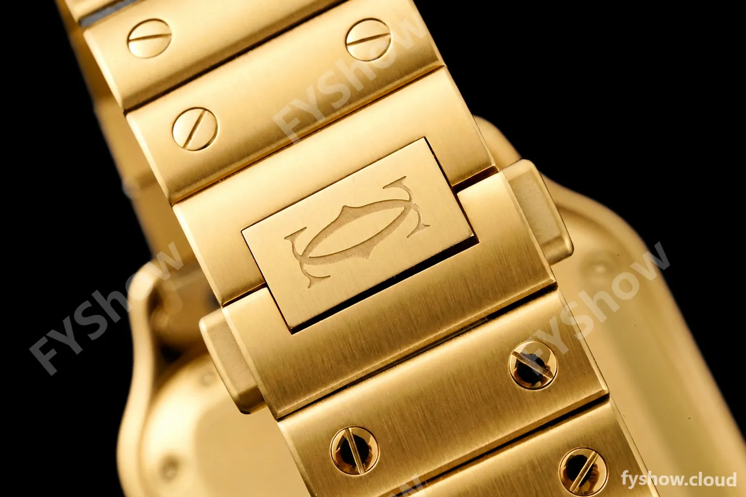 Cartier - Santos De Cartier 35mm Automatic Diams YG/YG White BVF MY9039 - Image 7