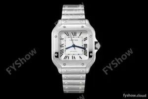 Cartier - Santos De Cartier 35mm Automatic SS/SS White AF MY9015