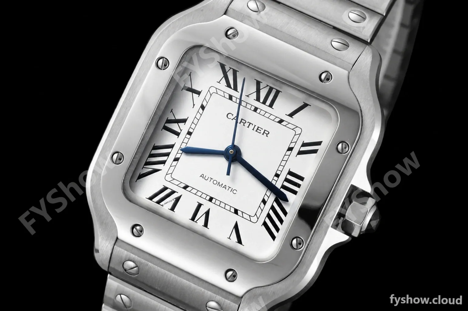 Cartier - Santos De Cartier 35mm Automatic SS/SS White AF MY9015 - Image 3