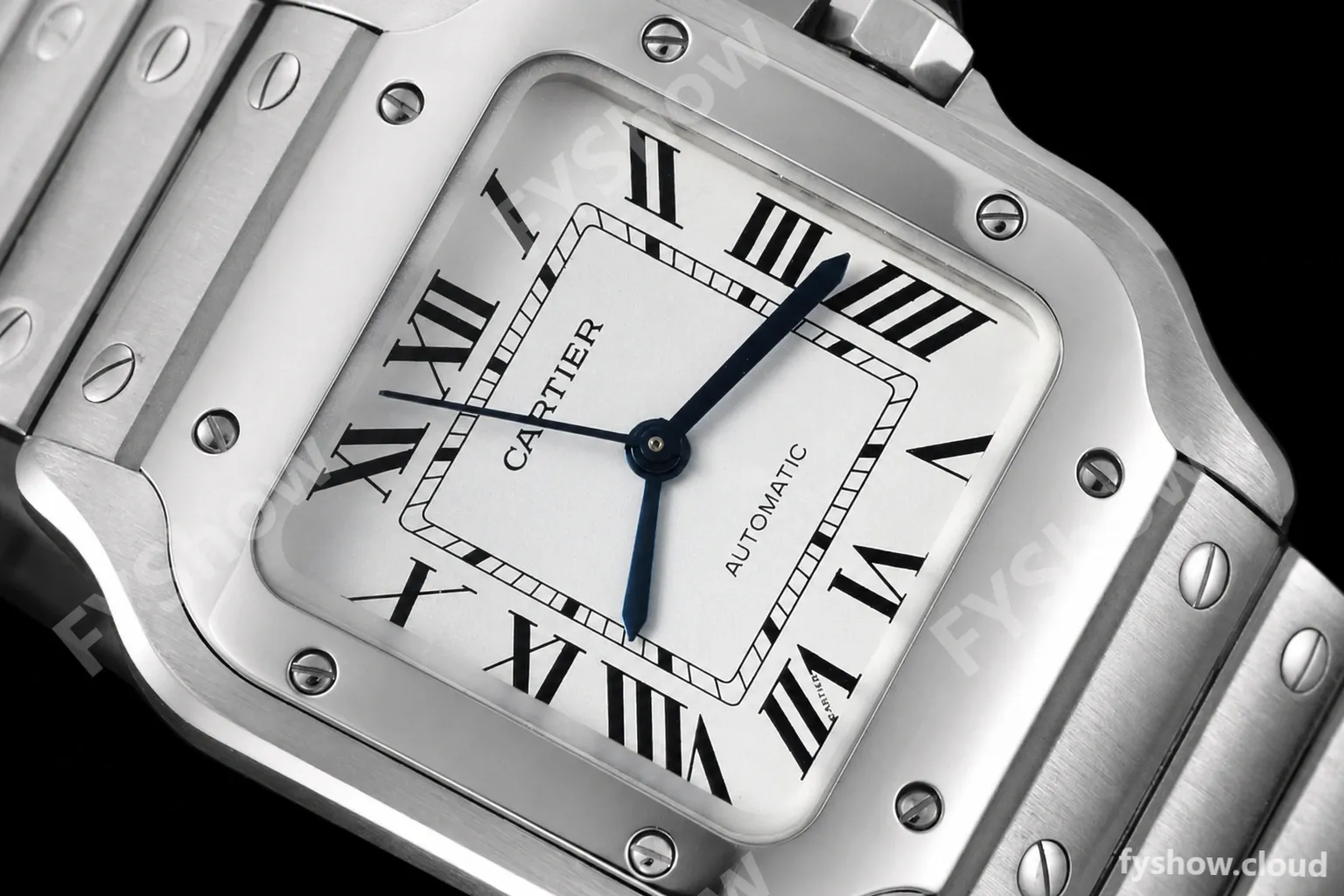 Cartier - Santos De Cartier 35mm Automatic SS/SS White AF MY9015 - Image 4