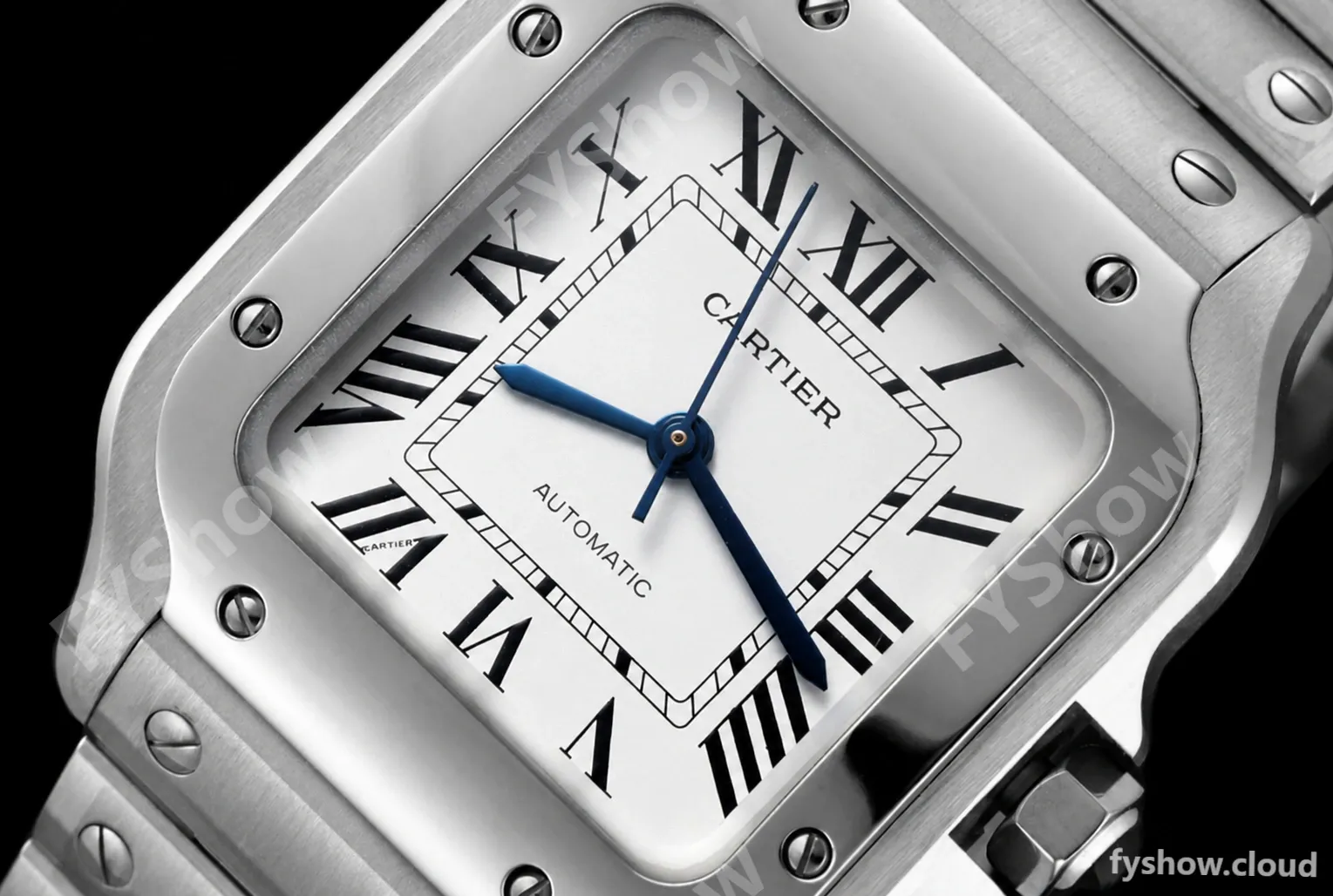 Cartier - Santos De Cartier 35mm Automatic SS/SS White AF MY9015 - Image 5