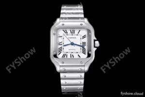 Cartier - Santos De Cartier Ladies Automatic 35mm SS/SS White BVF MY9039