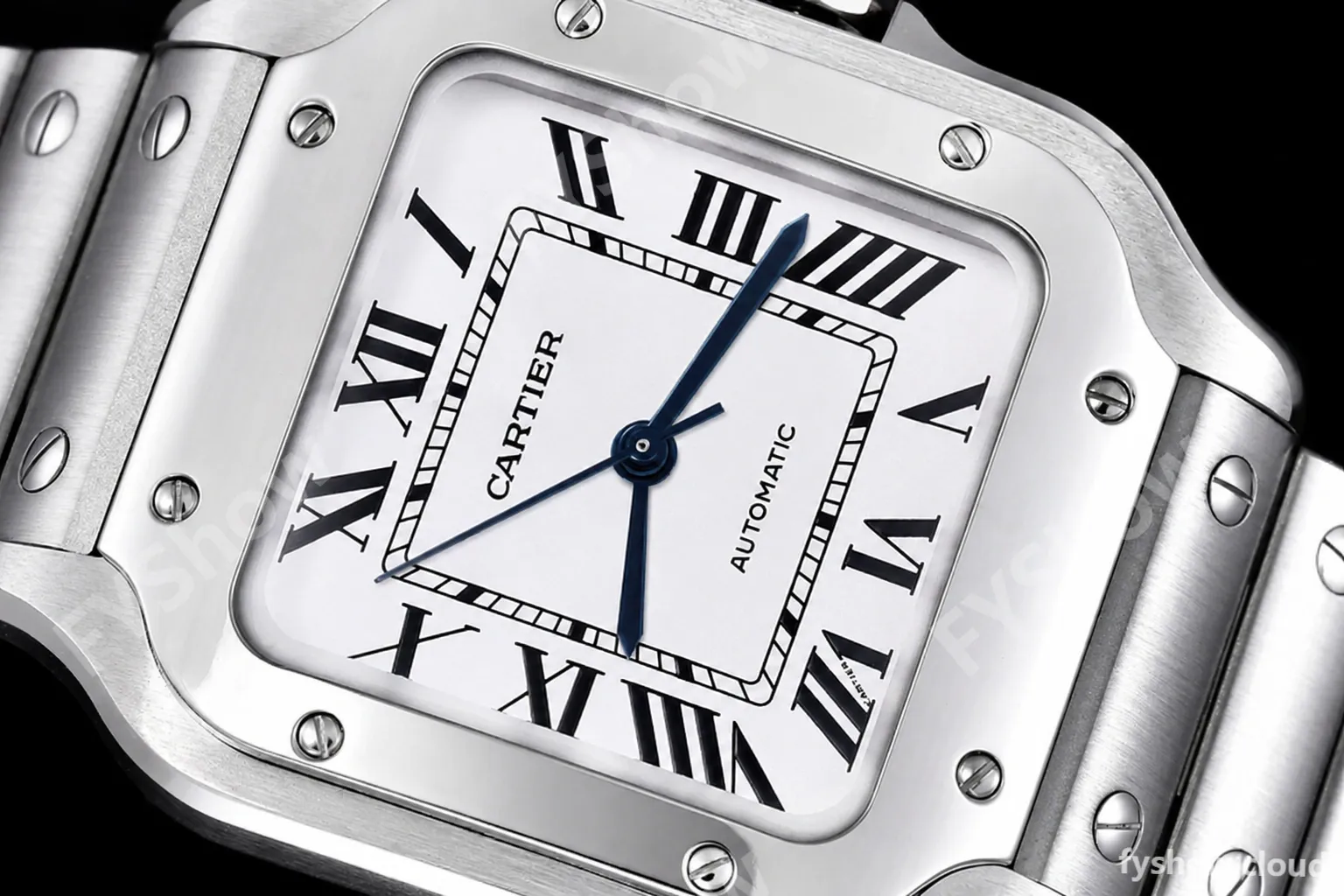 Cartier - Santos De Cartier Ladies Automatic 35mm SS/SS White BVF MY9039 - Image 30