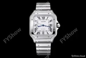 Cartier - Santos De Cartier Mens Automatic 40mm SS/SS White BVF MY9019