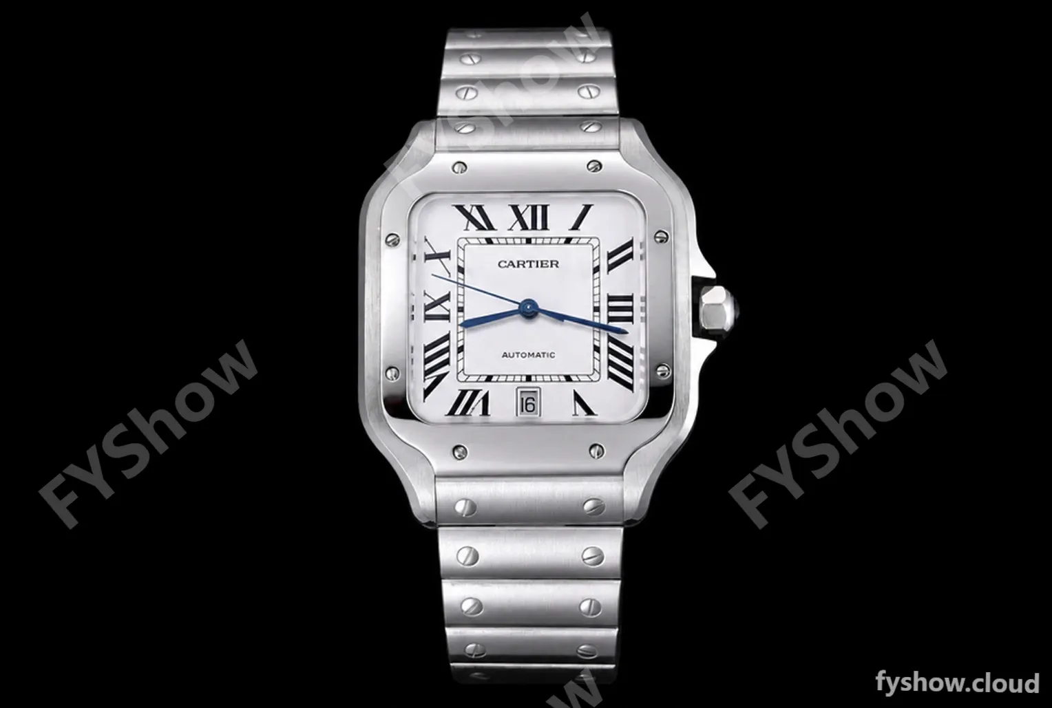 Cartier - Santos De Cartier Mens Automatic 40mm SS/SS White BVF MY9019
