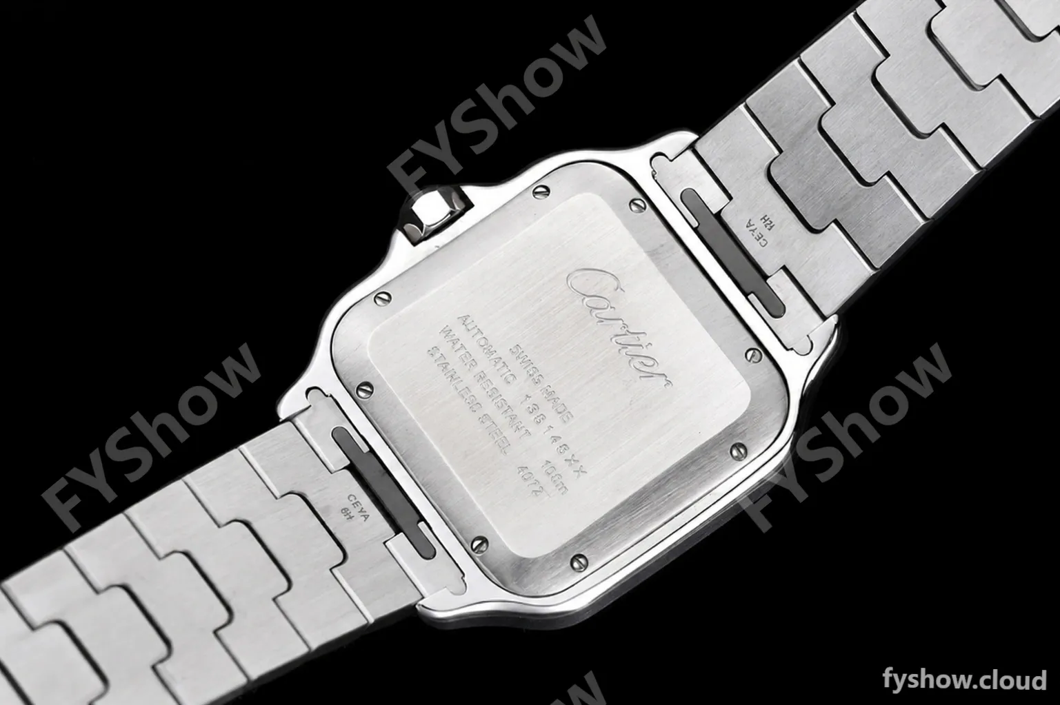 Cartier - Santos De Cartier Mens Automatic 40mm SS/SS White BVF MY9019 - Image 16