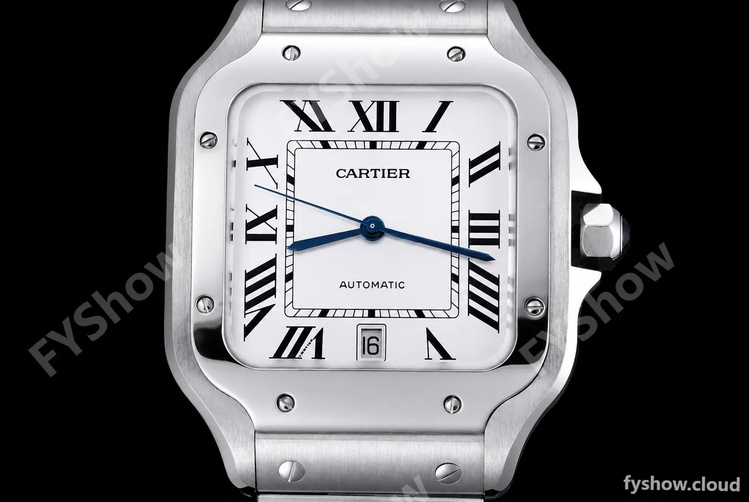 Cartier - Santos De Cartier Mens Automatic 40mm SS/SS White BVF MY9019 - Image 2