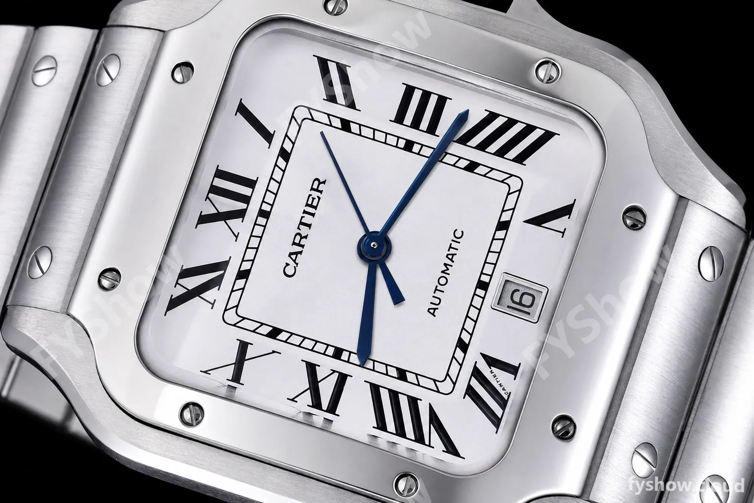 Cartier - Santos De Cartier Mens Automatic 40mm SS/SS White BVF MY9019 - Image 5