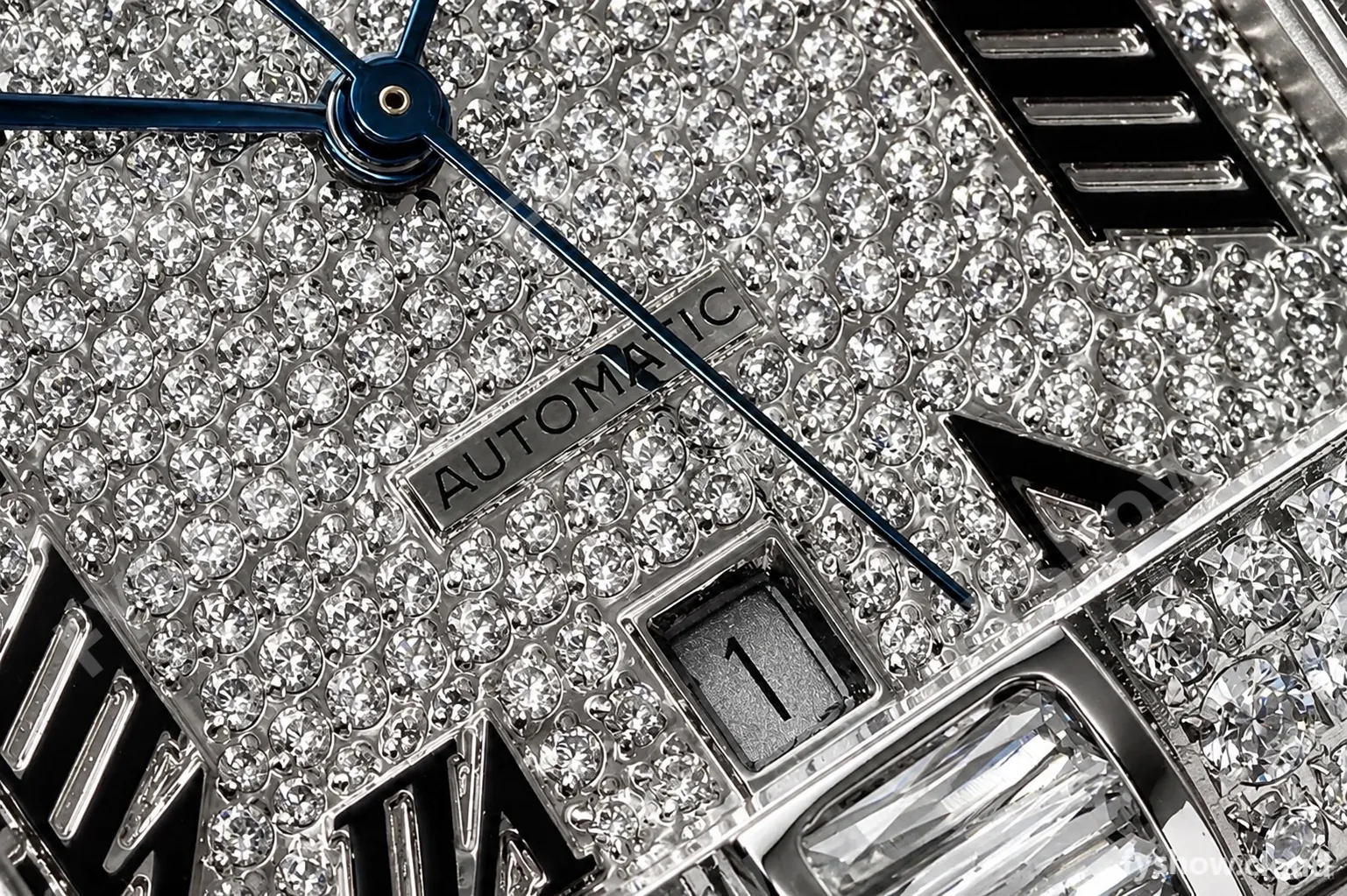 Cartier - Santos De Cartier Mens Automatic 40mm Diamond SS/SS Dia/Rmn TWF A2824 - Image 13