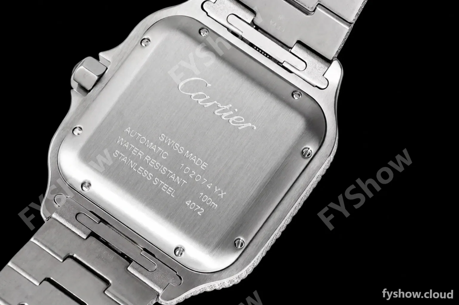 Cartier - Santos De Cartier Mens Automatic 40mm Diamond SS/SS Dia/Rmn TWF A2824 - Image 16