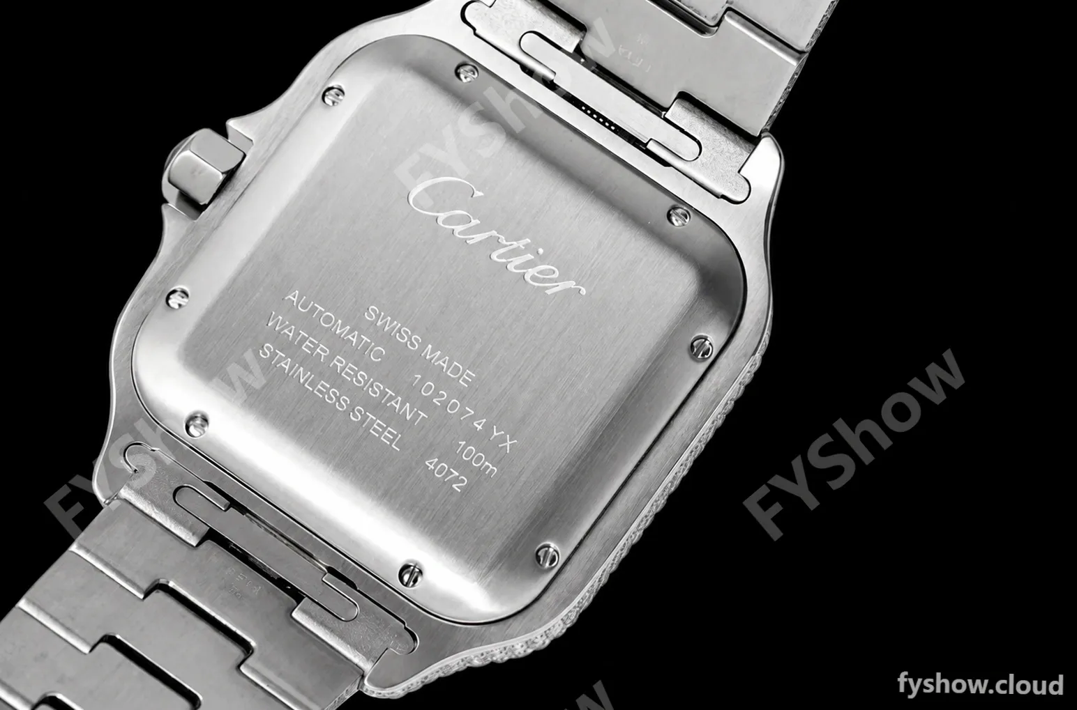 Cartier - Santos De Cartier Mens Automatic 40mm Diamond SS/SS Dia/Rmn TWF A2824 - Image 15