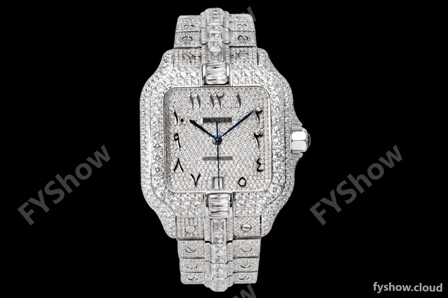 Cartier - Santos De Cartier Mens Automatic 40mm Diamond SS/SS Dia/Ara TWF A2824 - Image 2