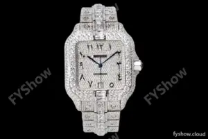 Cartier - Santos De Cartier Mens Automatic 40mm Diamond SS/SS Dia/Ara TWF A2824