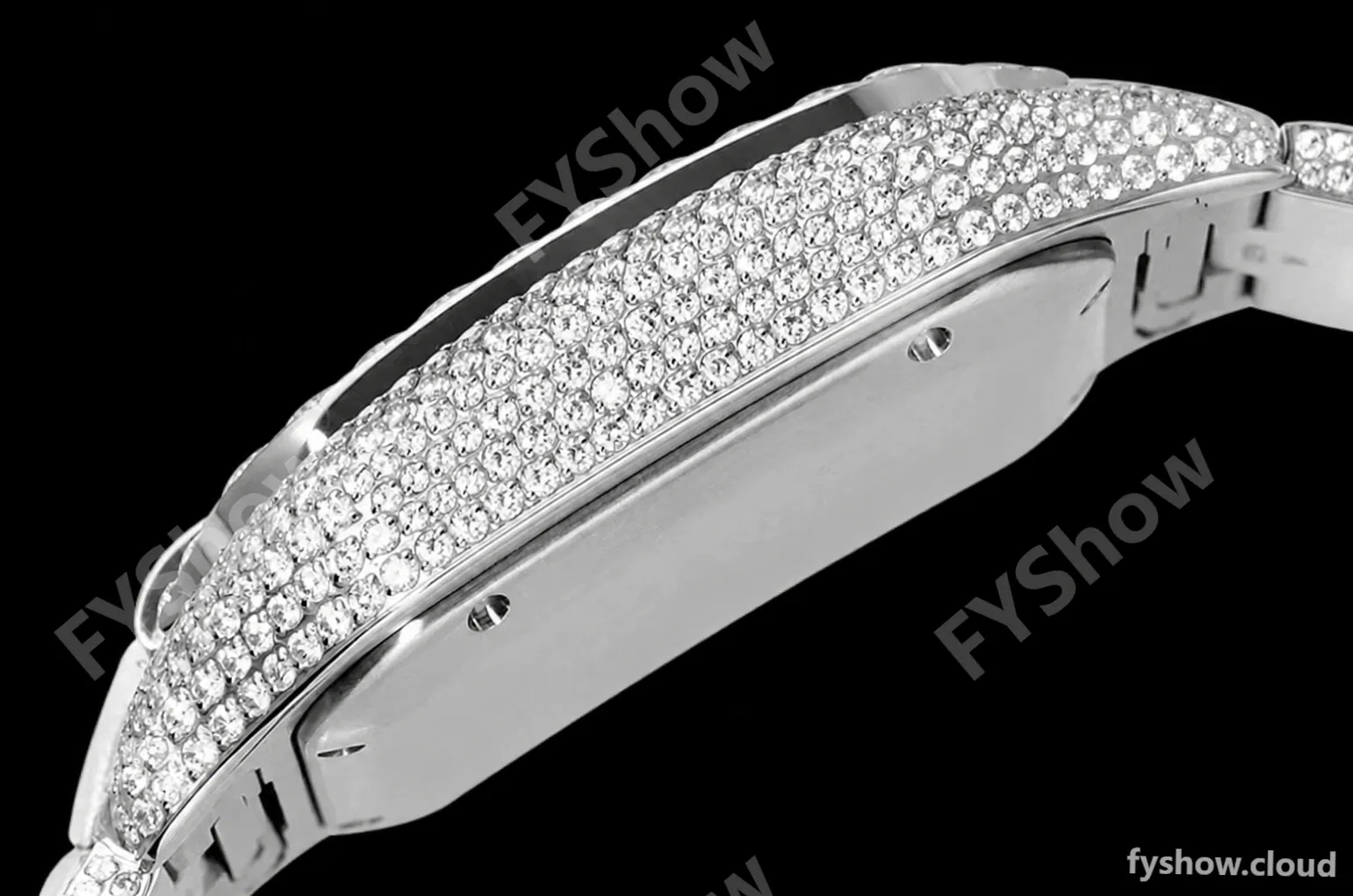 Cartier - Santos De Cartier Mens Automatic 40mm Diamond SS/SS Dia/Ara TWF A2824 - Image 6