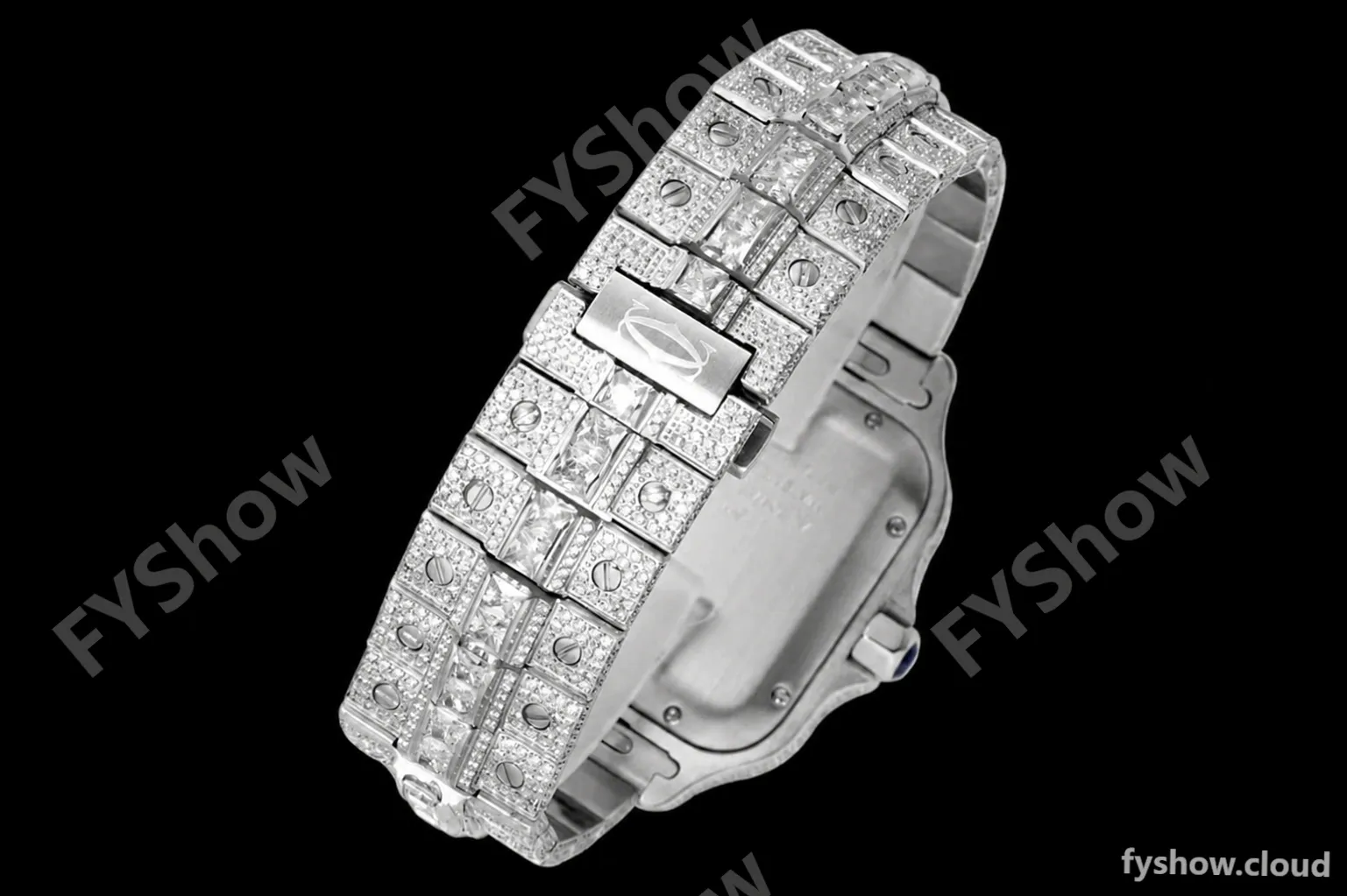 Cartier - Santos De Cartier Mens Automatic 40mm Diamond SS/SS Dia/Ara TWF A2824 - Image 18