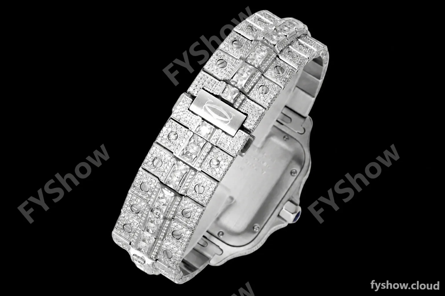 Cartier - Santos De Cartier Mens Automatic 40mm Diamond SS/SS Dia/Ara TWF A2824 - Image 17