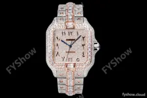 Cartier - Santos De Cartier Mens Automatic 40mm Diamond RG/SS Dia/Ara TWF A2824