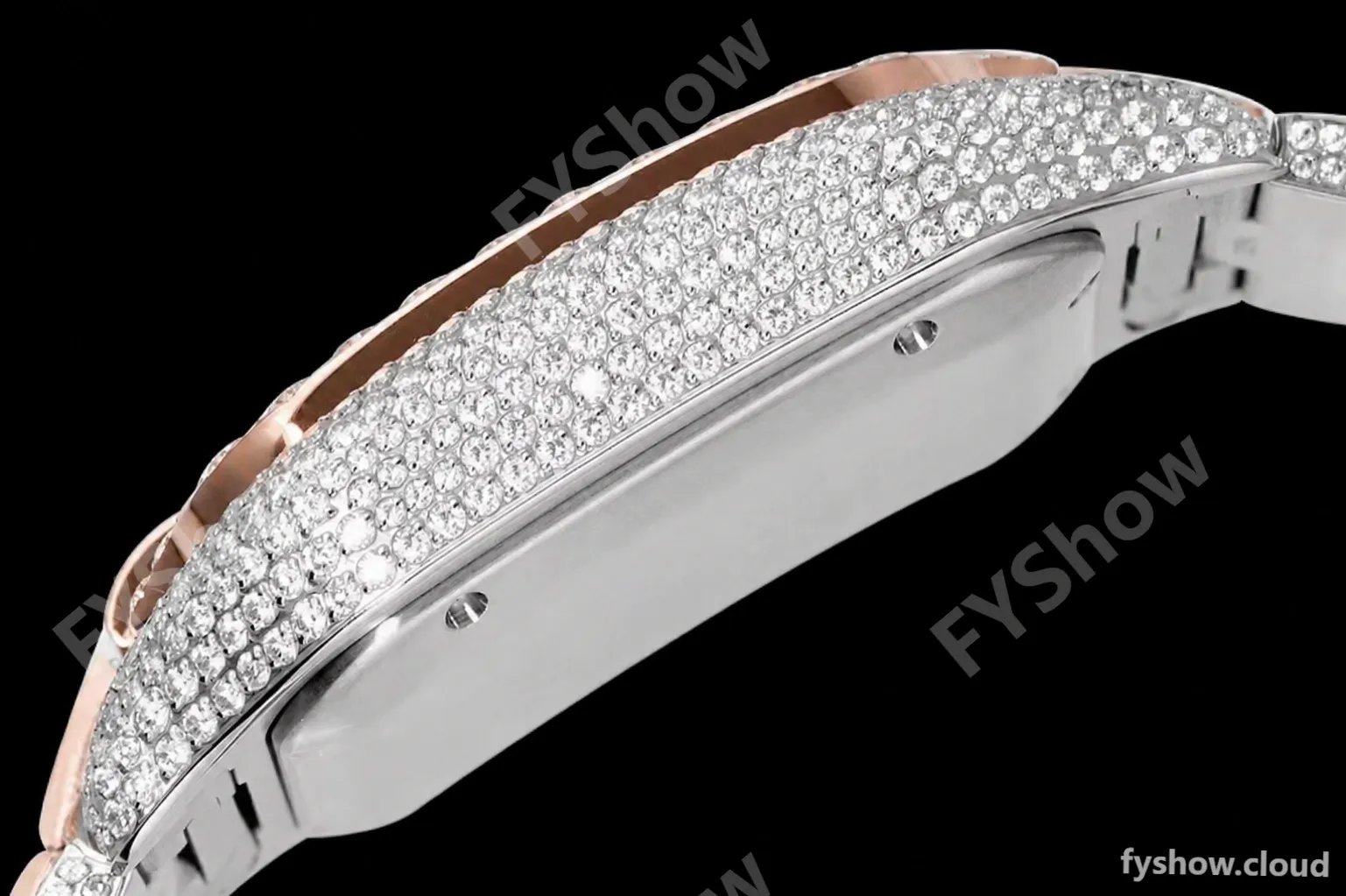 Cartier - Santos De Cartier Mens Automatic 40mm Diamond RG/SS Dia/Ara TWF A2824 - Image 18