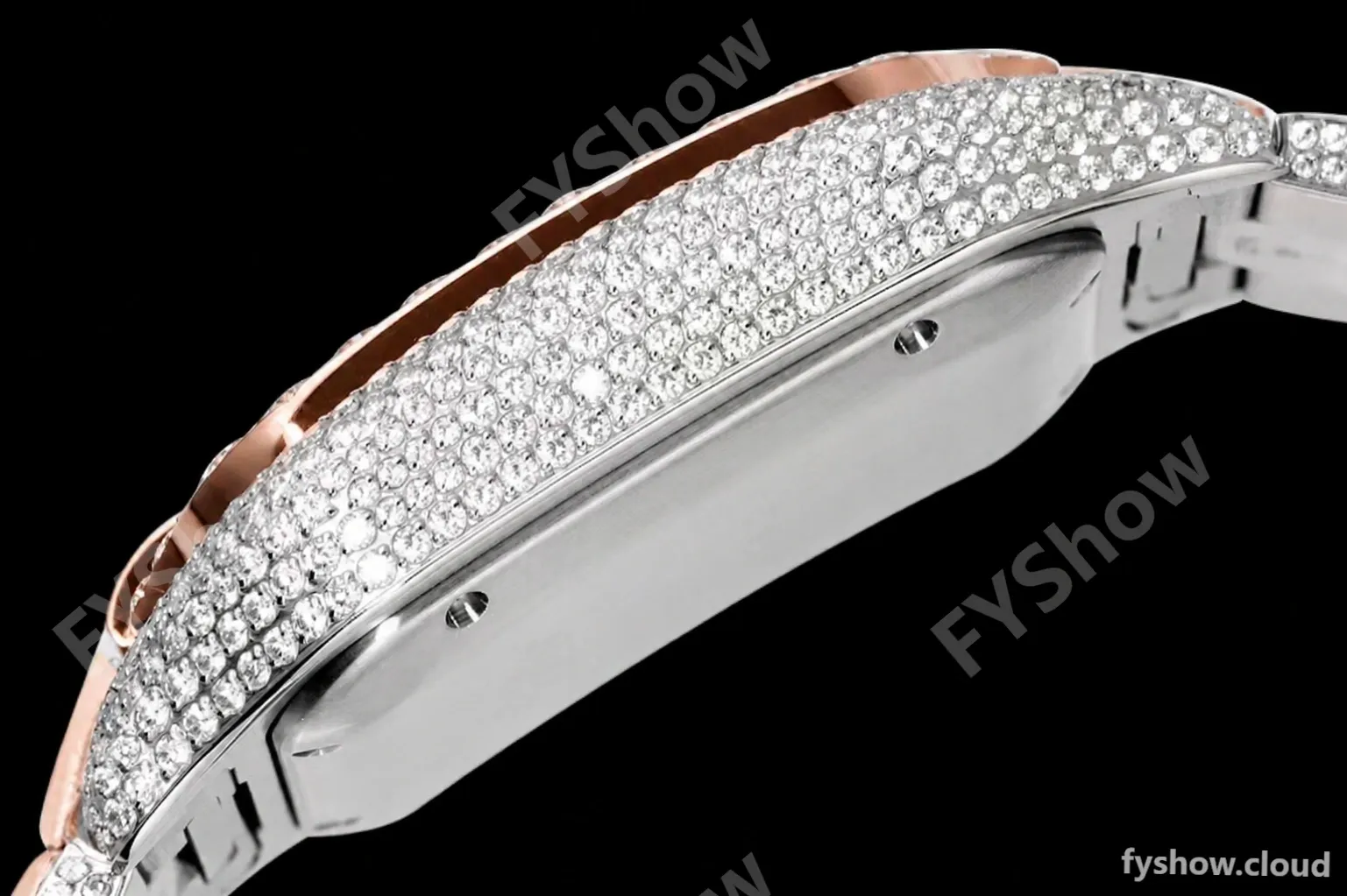 Cartier - Santos De Cartier Mens Automatic 40mm Diamond RG/SS Dia/Ara TWF A2824 - Image 17