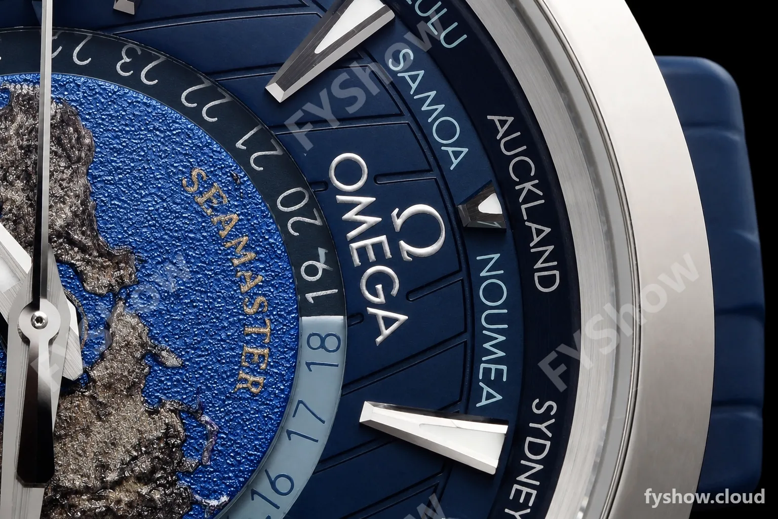 Omega - Seamaster Aqua Terra 150m 43mm Worldtimer SS/RU Blue VSF A8938 - Image 4