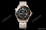 Omega - Seamaster Diver 300m 42mm RG/SS Black VSF A8800