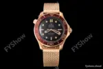 Omega - Seamaster Diver 300m 42mm Ceramic Bronze Gold Black Dial VSF A8806