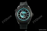 Omega - Seamaster Planet Ocean 600m 45.5mm GMT Worldtimer CER/NY Blk/Grn VSF SA8938