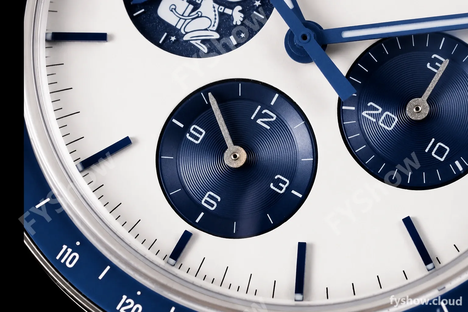Omega - Speedmaster "Silver Snoopy Award" 50th Anniversary 42mm SS/NY Wht/Blue GSF Cal.3861 - Image 9