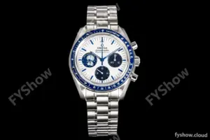Omega - Speedmaster "Silver Snoopy Award" 50th Anniversary 42mm SS/NY Wht/Blue OSF V2 Cal.3861