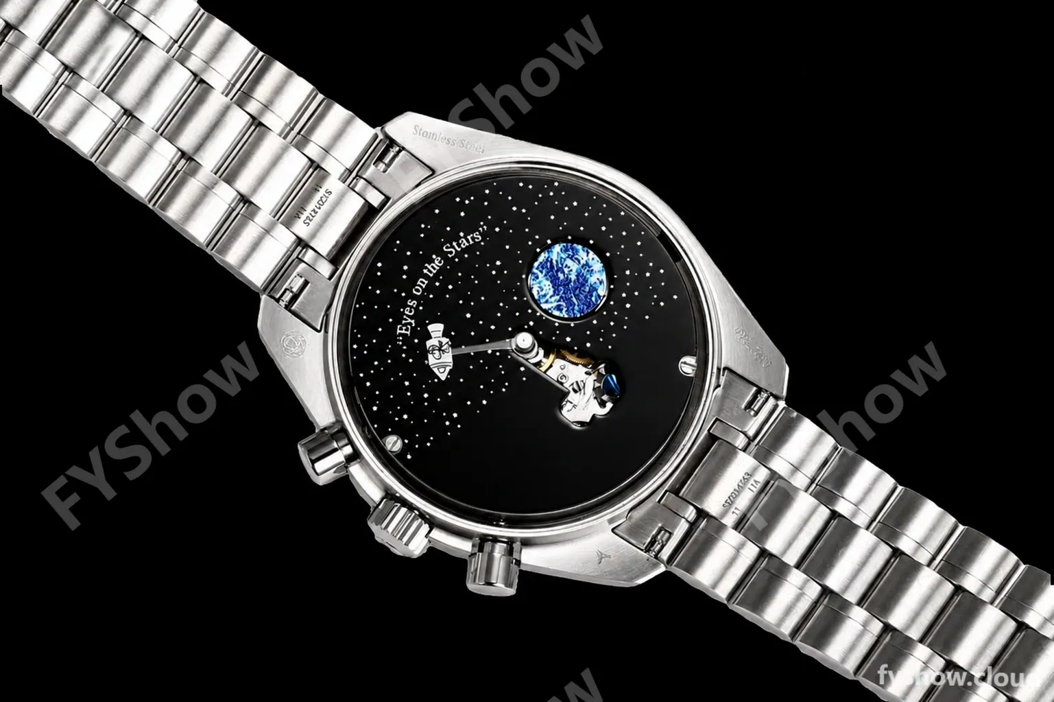 Omega - Speedmaster "Silver Snoopy Award" 50th Anniversary 42mm SS/NY Wht/Blue OSF V2 Cal.3861 - Image 3